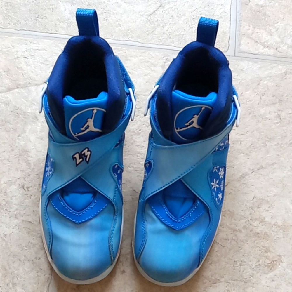 Nike Air Jordan's Kids Blue and white Size 12C